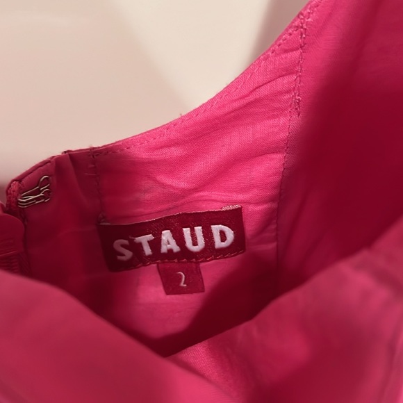 Staud pink midi dress, size 2. - Picture 6 of 6